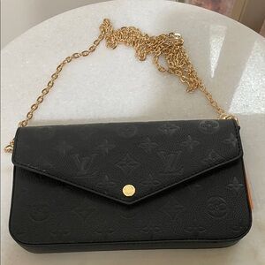 Knock off Louis Vuitton Black Crossbody Bag